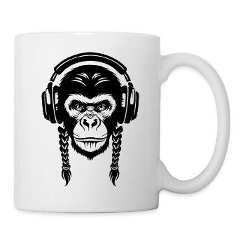 Bass Monkey Head Heavy Drop Edition Shirt - Mug - white - Right