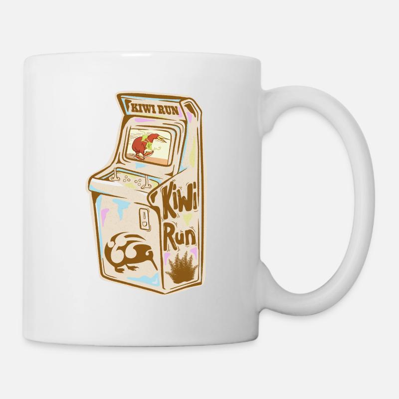 Kiwi Run Arcade Retro - Mug - white