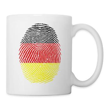German German DNA Flag Fingerprint - Mug - white - Right