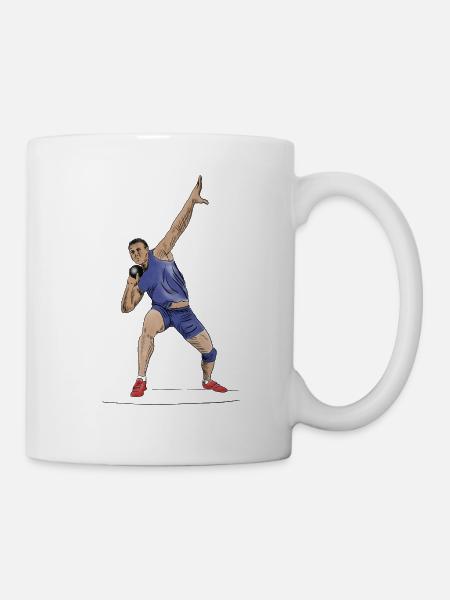Kugelstoß - Tasse - Weiß
