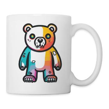 Eisbär Halloween Comic Lustig - Tasse - Weiß - Rechts