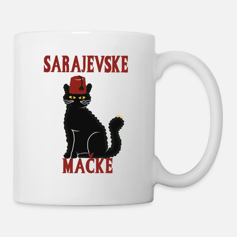 Chat Sarajevo Fez - Mug blanc - blanc