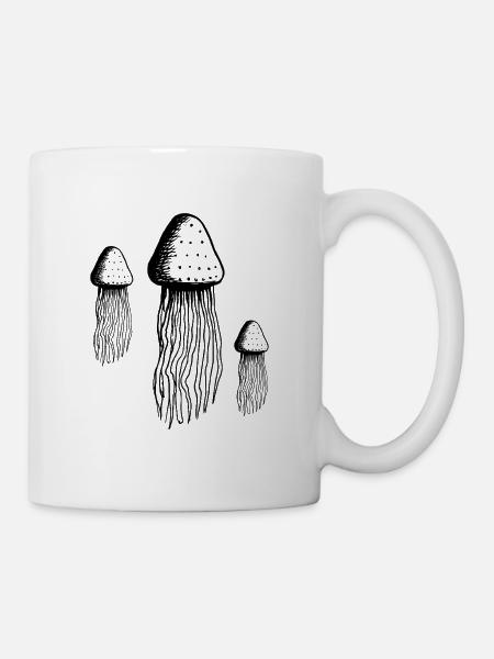 Qualle - Tasse - Weiß