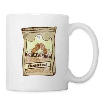 Pack rétro de cacahuètes grillées - Mug blanc - blanc - Droite