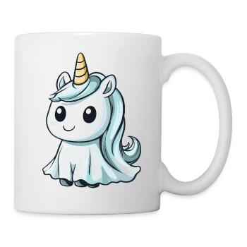 Licorne Halloween fantôme - Mug blanc - blanc - Droite