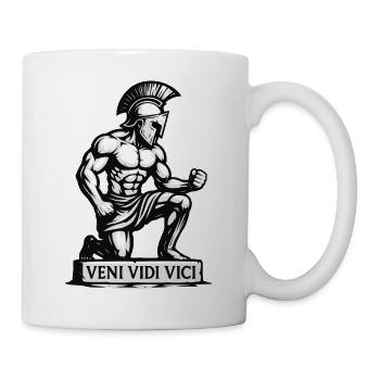 Spartan Warrior Veni Vidi Vici - Mug - white - Right