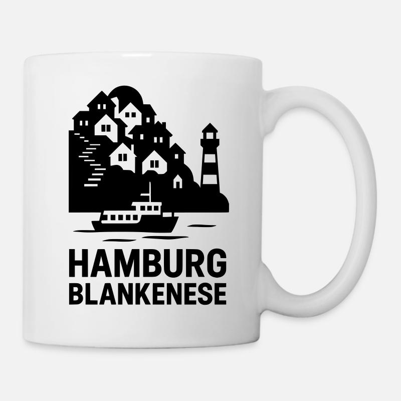 Blankenese Hamburg - Tasse - Weiß