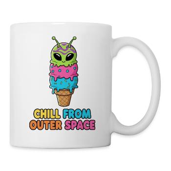 Außerirdischer Eiscreme-Kegel - Mug - white - Right