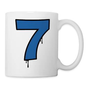 Graffiti Seven Blue Drops - Mug - white - Right