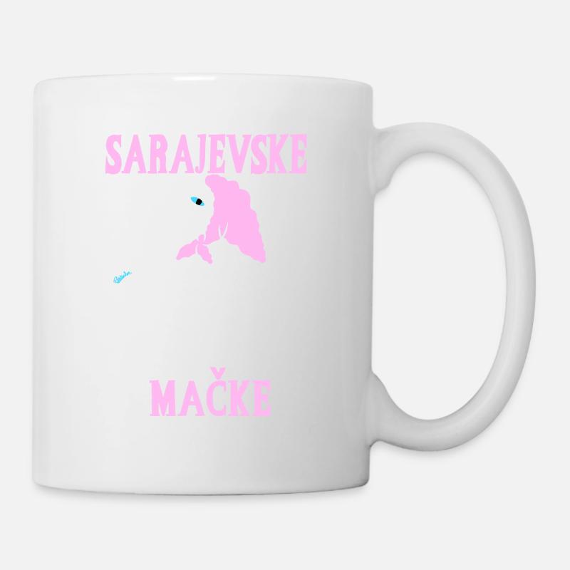 Chat pastel Sarajevo - Mug blanc - blanc