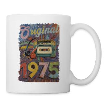 Original 1975 Retro Player Graffiti gemalt Maler - Tasse - Weiß - Rechts