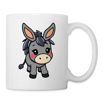 Esel - Tasse - Weiß - Rechts