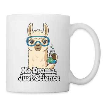 No drama, just science lama - Mug - white - Right