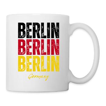 Berlin Deutschland, Erinnerung an Berlin - Tasse - Weiß - Rechts
