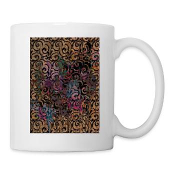 Ojio Originals - Spiralförmige chromatische Schriftrollen - Tasse - Weiß - Rechts