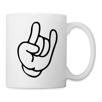 Hand Rock Icon - Mug - white - Right