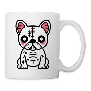 Buldog Français Chien HalloweenDrôle - Mug blanc - blanc - Droite