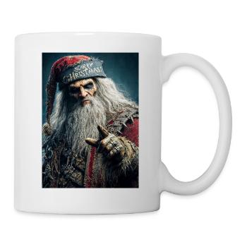 Scary Christmas Krampus Santa - Mug - white - Right