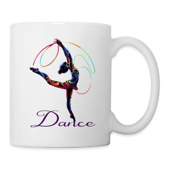Poète de danse à la lumière de l’arc-en-ciel - Mug blanc - blanc - Droite
