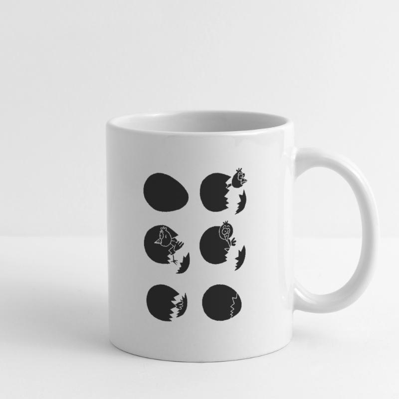 Die Welt entdecken oder nicht (schwarz) Tasse