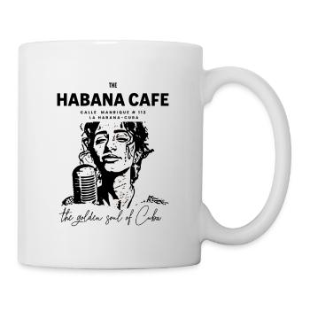 Havana Cafe Retro Gold Logo - Mug - white - Right