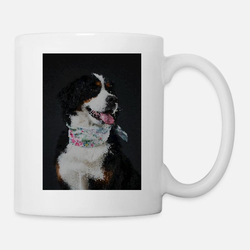 Berneseund flower bandana - Mug - white