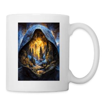 Kapuzen-Inferno-Wald - Tasse - Weiß - Rechts