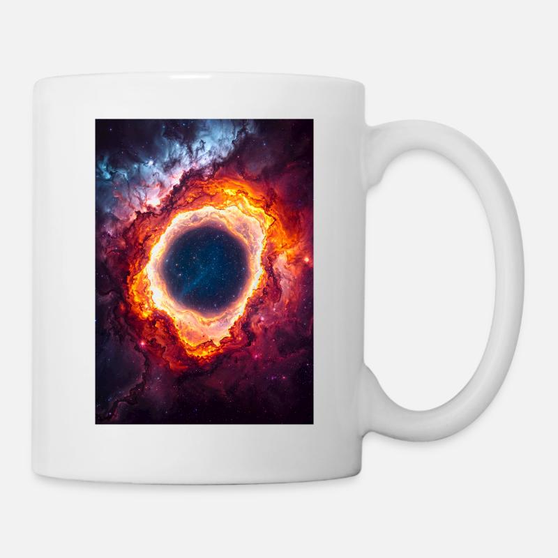 Anneau Céleste Nébuleuse Lueur - Mug blanc - blanc