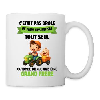 Big brother, To do stupid things - Mug - white - Right
