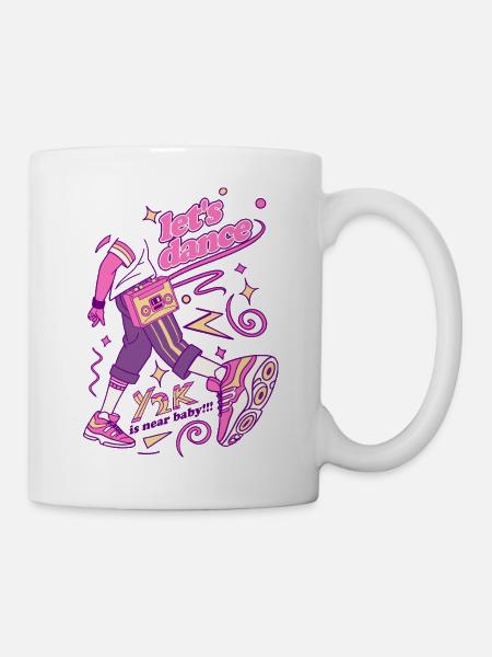 Neon Dance Boombox Vibe - Mug - white