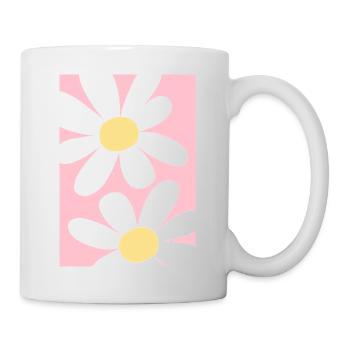 Rose avec des fleurs - Mug blanc - blanc - Droite
