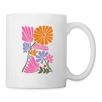 Jardin de fleurs - Mug blanc - blanc - Droite