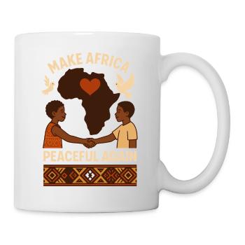 Rendre l’Afrique à nouveau pacifique - Mug blanc - blanc - Droite