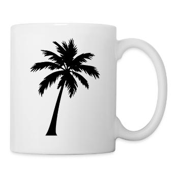 Palme selbst gestalten personalisieren  - Tasse - Weiß - Rechts