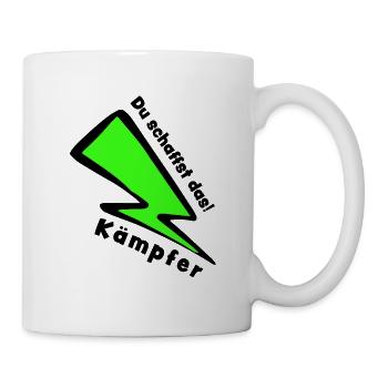 Glücksbringer: Kämpfer - Du schaffst das! - Tasse - Weiß - Rechts