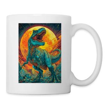 T Rex Inferno-Gebrüll - Tasse - Weiß - Rechts