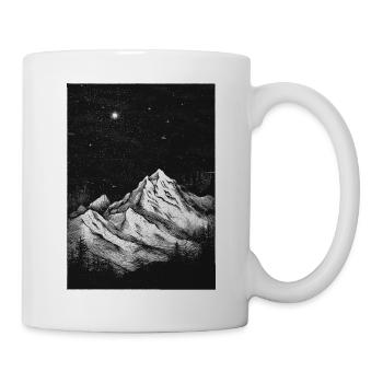 Berge Vintage - Tasse - Weiß - Rechts