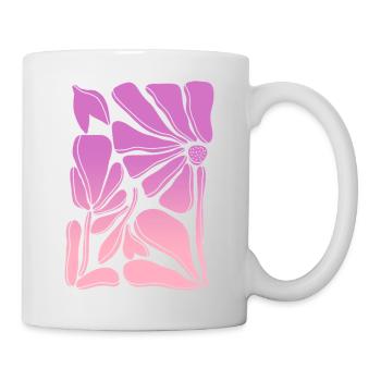 Flower power pink gradient - Mug - white - Right