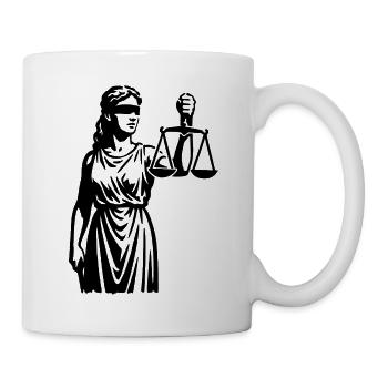 Justice | Justice in silhouette - Mug - white - Right