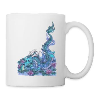 See Wasserdrache Geschenk Mangadrache Frosch - Tasse - Weiß - Rechts