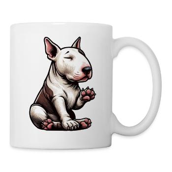 Miniatur Bullterrier Bully Bullterrierbesitzer - Tasse - Weiß - Rechts