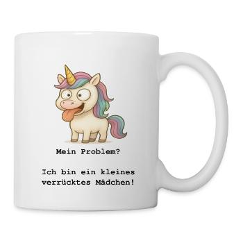 Little crazy girl - Mug - white - Right