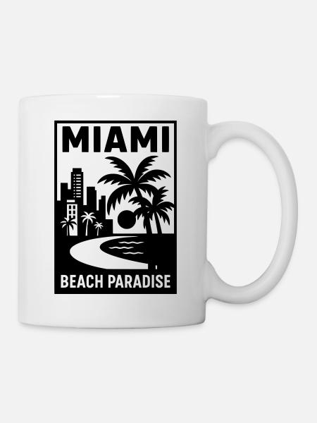 miami florida USA - Tasse - Weiß