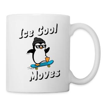 Cool Moves Pinguin - Tasse - Weiß - Rechts