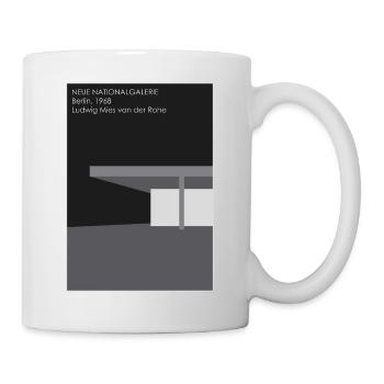 Moderne Architektur: National Galerie - Tasse - Weiß - Rechts