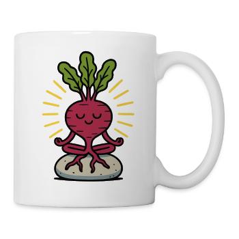 Enraciné dans la paix - Mug blanc - blanc - Droite