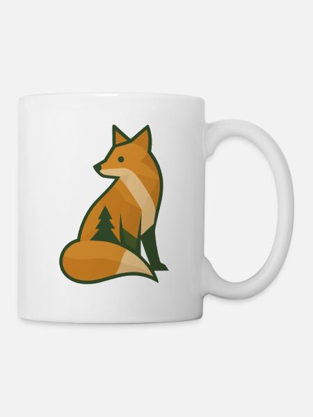 Waldfuchs - Tasse - Weiß