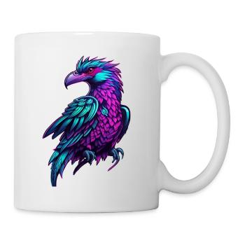 Vol de couleur Neon Phoenix - Mug blanc - blanc - Droite