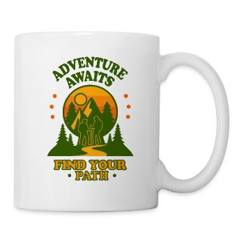 Adventure Awaits Find Your Path - Mug - white - Right