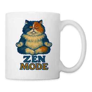 Zen Cat in Calm Mode - Mug - white - Right